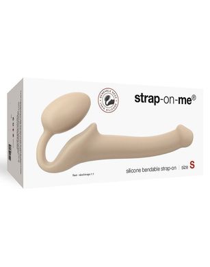 Безремінний страпон Strap-On-Me Flesh S, повністю регульований, діаметр 2,7см, Тілесний