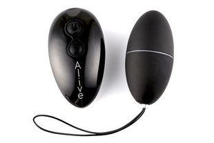 Віброяйце Alive Magic Egg 2.0 Black із пультом ДУ, Чорний