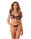 Комплект Obsessive Carrola 2-pcs crotchless set S/M