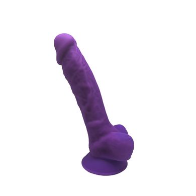 Фалоімітатор SilexD Johnny Purple (MODEL 1 size 7in), двошаровий, силікон+Silexpan, діаметр 3,8 см