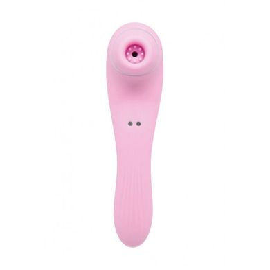 Вакуумний стимулятор з вібрацією Wooomy Smoooch Pink Clitoral Suction & Vibration, 10х2 режимів, Рожевий