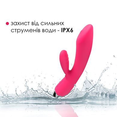 Вібратор-кролик із перлинною стимуляцією точки G Svakom Trysta Plum Red, Рожевий