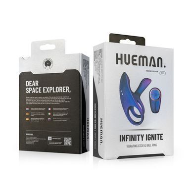 Эрекционное виброкольцо Hueman - Infinity Ignite Vibrating Cock Ring (мятая упаковка!!!)