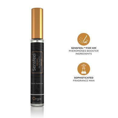 Мужские духи с феромонами Orgie &ndash; Sensfeel for Man Travel Size (10 мл), цитрусово-древесный аромат