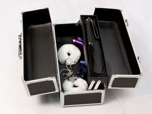 Великий кейс для зберігання секс-іграшок BMS Factory Large Lokable Vibrator Case Black, кодовий замо