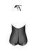 Боди Passion LEAFA BODY black S/M, на завязках, мягкая чашка, низ в виде шортиков