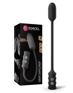 Виброяйце Dorcel Deep Explorer, підходить для вагінальної та анальної стимуляції, потужне, Чорний