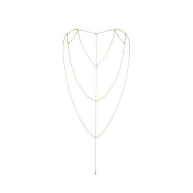 Ланцюжок для спини Bijoux Indiscrets Magnifique Back and Cleavage Chain - Gold, прикраса для тіла, Золотистий