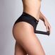 Трусики-бразилиана с фиксацией дилдо Strap-On-Me Harness Lingerie Idole &ndash; L &ndash; Black, высокие