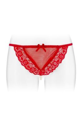 Трусики-стринги с жемчужной ниткой Fashion Secret KATIA Red, Красный