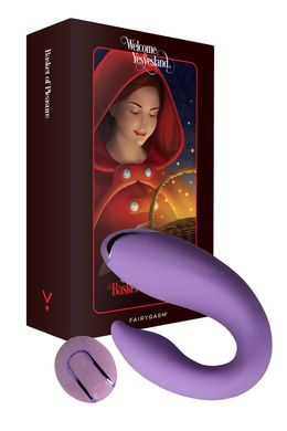 Вибратор для пар FairyGasm PleasureBerry violet, зарядный кейс, пульт ДУ