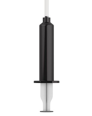 Фалоімітатор, що кінчає Strap-On-Me Dildo Cum Black, діаметр 3,6 см, силікон, насадка для страпону, Чорний