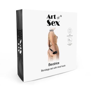 Бондажный набор с металлическим анальным крюком №2 Art of Sex Beatrice Bondage set with anal hook №2