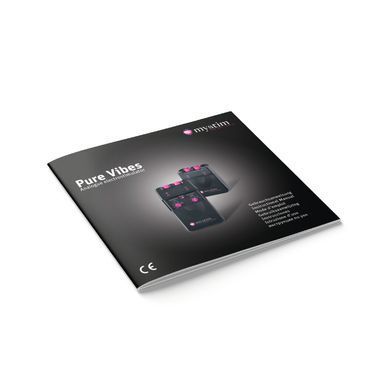 Електростимулятор Mystim Pure Vibes, 2 канали, 3 програми, механічні перемикачі, Чорний