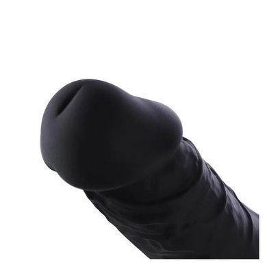 Фаллоимитатор для секс-машин Hismith 8.3&Prime; Silicone Dildo Black, система KlicLok, гибкий стержень