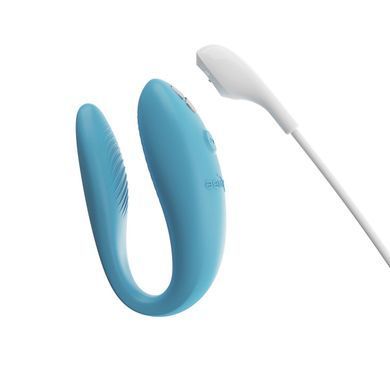 Смарт-вібратор для пар We-Vibe Sync GO Turquoise, тревел-кейс