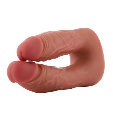 Двойной фаллоимитатор для секс-машин Hismith Silicone Double Penetrator Dildo, система KlicLok