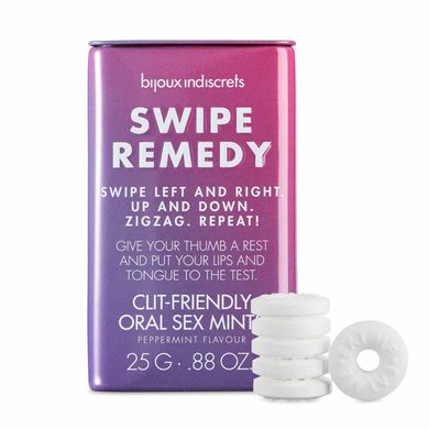 Мятные конфеты Bijoux Indiscrets Swipe Remedy – clitherapy oral sex mints, без сахара, срок 31.08.23