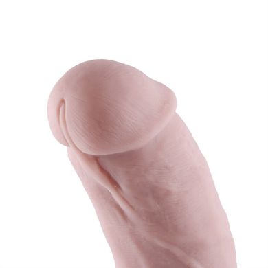 Силиконовый фаллоимитатор для секс-машин Hismith 8.3″ Silicone Dildo, изогнутый, система KlicLok