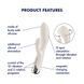 Вібратор-кролик з ротацією Satisfyer Spinning Rabbit 1 Beige, 3 мотори