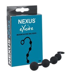 Анальні кульки Nexus Excite Medium Anal Beads, силікон, макс. діаметр 2,5 см