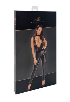 Комбинезон Noir Handmade F298 Libido, M, под латекс, кружевной верх, чокер, съемные бусы, доступ