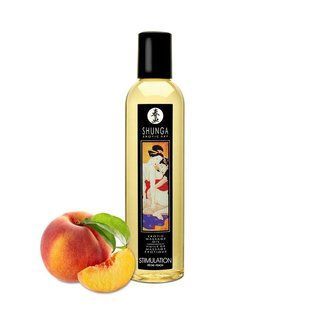 Масажна олія Shunga Stimulation - Peach (250 мл) натуральна зволожувальна