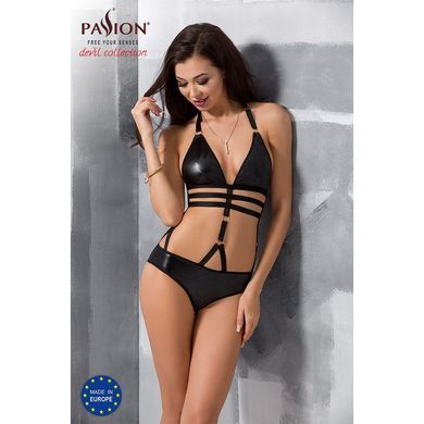 Боді монокіні під латекс Passion Exclusive LAMIS BODY S/M, black, Чорний, S/M