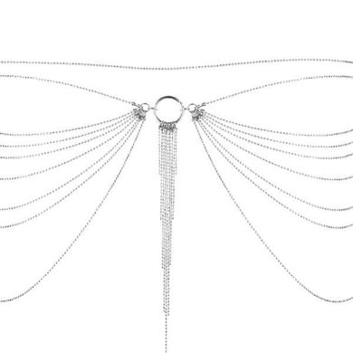 Ланцюжок трусики або ліф Bijoux Indiscrets Magnifique Waist Chain - silver, прикраса на тіло, Сріблястий