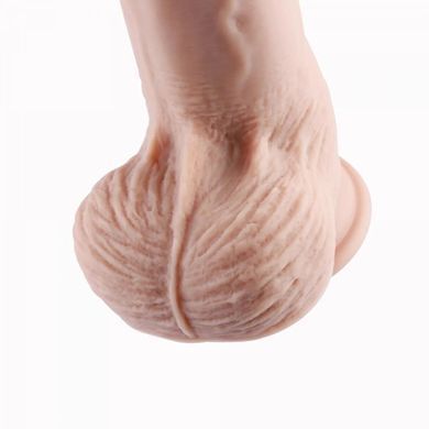 Фалоімітатор 11.8&Prime; з вібрацією для секс-машин Hismith Silicone Dildo with Vibe, KlicLok, пульт ДК
