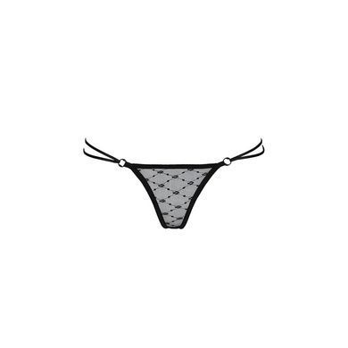 Трусики с завязочками по бокам Passion Exclusive ZITA THONG XXL/XXXL, black, Черный, XXL/XXXL