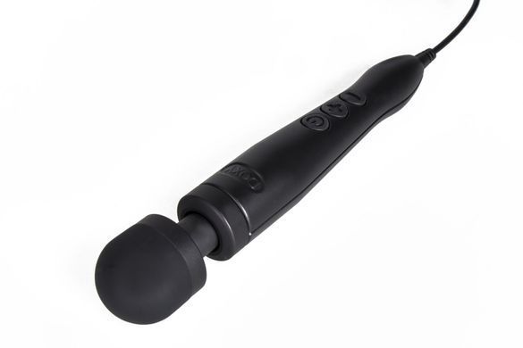 Вібромасажер DOXY Die Cast 3 Matt Black, дуже потужний, живлення 220В, металевий корпус