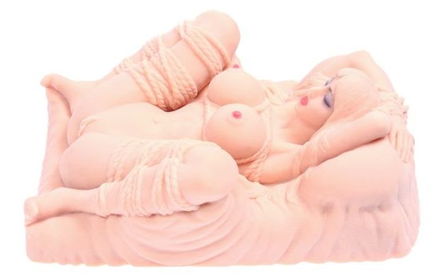 Мастурбатор мини-кукла Kokos Erica Deluxe с вибрацией и массажем, один вход: вагина