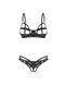 Комплект Obsessive Euridia 2-pcs crotchless set XL/2XL