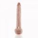 Фалоімітатор 11.8&Prime; з вібрацією для секс-машин Hismith Silicone Dildo with Vibe, KlicLok, пульт ДК