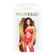 Бодистокинг с вырезом на животике Penthouse - Hot Nightfall Red XL, Красный