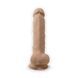 Фалоімітатор з вібрацією SilexD Vetus Vibro Flesh (MODEL 1 size 8in) + LRS, двошаровий, діам. 4,2 см