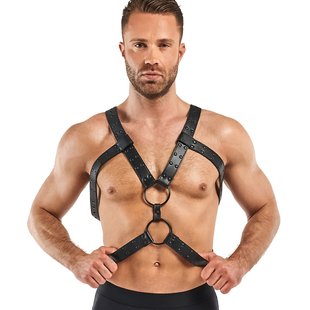 Портупея Bedroom Fantasies: Rocco Bondage Harness, чорна