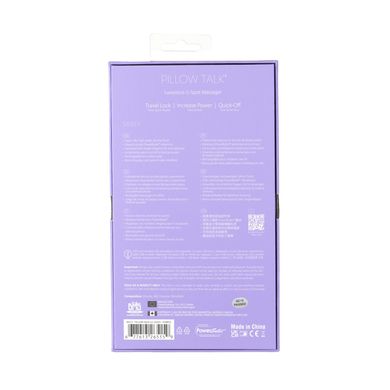 Роскошный вибратор Pillow Talk Sassy Purple Special Edition, Сваровски, повязка на глаза+игра, Фиолетовый