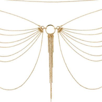 Цепочка на трусики или лиф Bijoux Indiscrets MAGNIFIQUE Waist Chain - Gold, украшение на тело, Золотистый