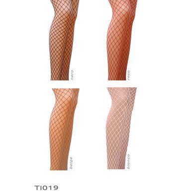 Колготки в сіточку без виділених трусиків Passion TI019 типу Кабаретка 3/4 (fishnet), nero, Чорний, 3/4