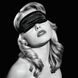 Маска на глаза Sex And Mischief - Satin Black Blindfold, тканевая, черная