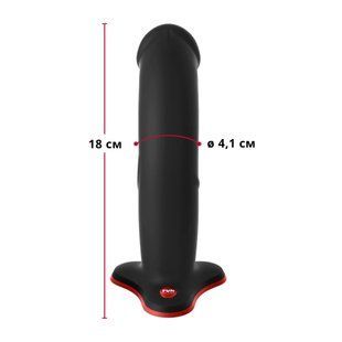 Фалоімітатор Fun Factory THE BOSS STUB, чорний, реалістична текстура, довжина 17,9 см, діаметр 4,1см