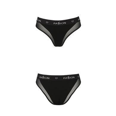 Трусики з прозорою вставкою Passion PS002 PANTIES S, black, S