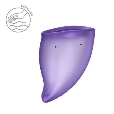 Менструальна чаша Fun Factory FUN CUP SIZE A Black Currant, багаторазова, діаметр 4 см, об&rsquo;єм 20 мл
