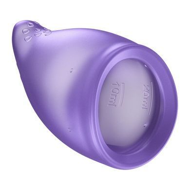 Менструальна чаша Fun Factory FUN CUP SIZE A Black Currant, багаторазова, діаметр 4 см, об&rsquo;єм 20 мл
