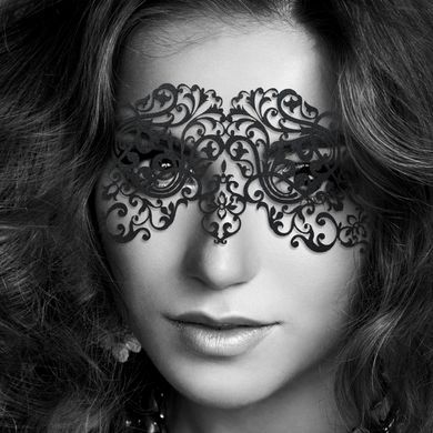 Маска на обличчя Bijoux Indiscrets - Dalila Mask, вінілова, клейове кріплення, без зав'язок, Чорний