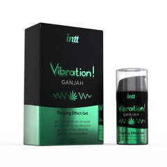 Жидкий вибратор Intt Vibration Ganjah (15 мл) (подмокшая упаковка)