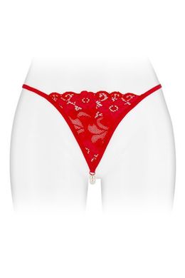 Трусики-стрінги з перлинною ниткою Fashion Secret VENUSINA Red, Червоний