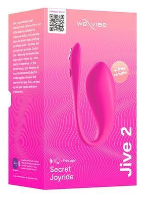 Смарт-віброяйце We-Vibe Jive 2 Electric Pink, пульт ДК, до 4 годин роботи